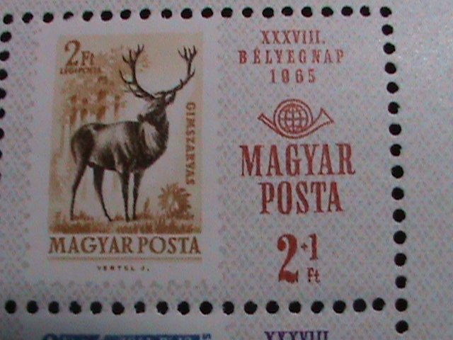 ​HUNGARY-1965 STAMP DAY MNH S/S-VERY FINE WE SHIP TO WORLD WIDE-WE COMBINED