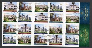 Australia SG4002b 2013 Historical Architecture Self Adhesive Booklet Pane Used