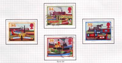 Great Britain  Sc 1506-9 1993 Canals stamps used