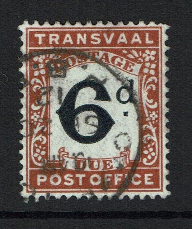 Transvaal SG# D6, Used - Lot 111516