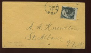 84 Jackson D-Grill on Cover Concord to St Albans New Hampshire (Stock 84 CVR A1)