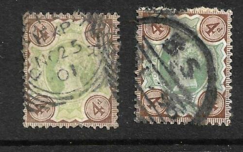 GB 1887 QV 4d BOTH SHADES   FU SG205/205a 