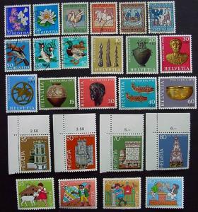 Packet, Switzerland, 83 Diff Semi-Postals, Scott B18 // B512