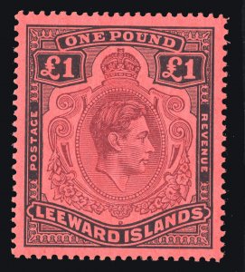 MOMEN: LEEWARD ISLANDS SG #114b MINT OG NH £45+ LOT #66801*