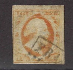 Netherlands SC#3 Used F-VF  SCV$125.00...Great Value!