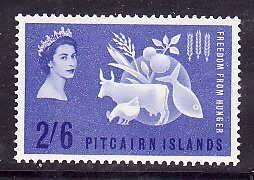 Pitcairn Is.-Sc#35- id7-unused NH Omnibus QEII set-Freedom from hunger-