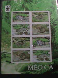 ​VIETNAM 2010-SC#3393a WWF-WORLD WILD LIFE FUND-RARE WILD ANIMALS-MNH SHEET VF