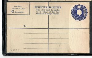 ANTIGUA  COVER  (P2406B)  QEII 15C   RLE    UNUSED