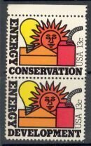 US Stamp #1723-4 MNH Energy Conservation, Energy Development Se-Tenant Pair