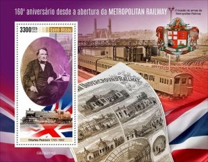 Guinea-Bissau - 2023 Metropolitan Railway - Stamp Souvenir Sheet - GB230211b2