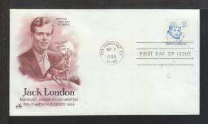 US 2182a Jack London 1988 Artcraft U/A FDC 