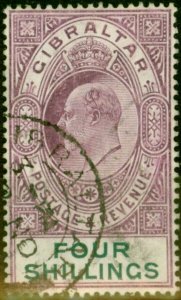 Gibraltar 1908 4s Deep Purple & Green SG63 Fine Used