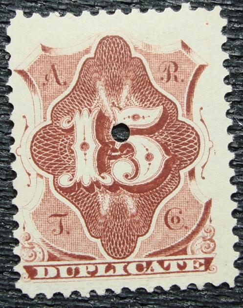 US #1T15, Used Punched Single, Telegraph, SCV $.25 L3