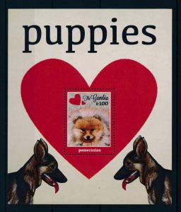 [31660] Gambia 2012 Animals Love Dog Puppies MNH  Sheet