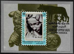 Aden, Upper Yafa Michel's #Block 2 MNH S/Sheet - Painting