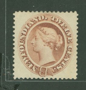 Newfoundland #28 Unused Single