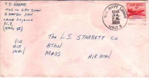 United States Fleet Post Office 6c DC-4 Skymaster 1953 U.S. Navy 12868, Unit ...