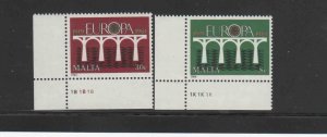 MALTA #641-642  1984  EUROPA    MINT  VF NH  O.G