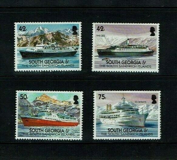 South Georgia, 2004 Merchant Ships, Cruise Liners,  MNH set.