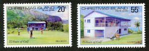 Christmas Island Scott 93-94 Unused HOG - 1980 25 Years of Golf - SCV $1.30