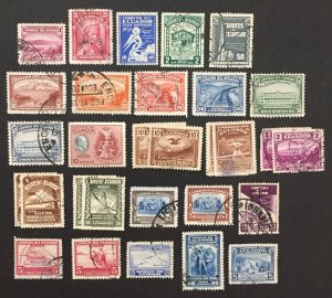 Ecuador Collection lot #07112022, 25 different issues, Used.