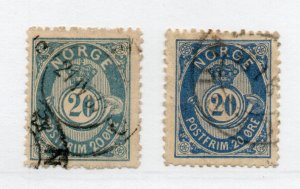 Norway - Sc# 44 & 44a Used        -       Lot 0923112