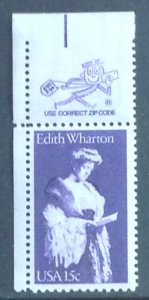 USA 1980 EDITH WHARTON  SG1805 UNMOUNTED MINT