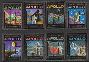 Ajman Apollo Missions MI 2803-2807 CTO VF NH