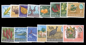 Southern Rhodesia #95-108 Cat$47.65, 1964 QEII, complete set, never hinged