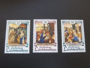 Liechtenstein 1990 Sc 949-51 set MNH
