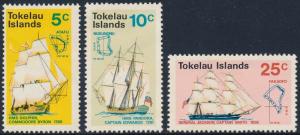 Tokelau Islands 1970 Discovery of Tokelau Islands Set of 3 SG22-24 MH