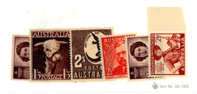 Australia  #210/216  Multiple