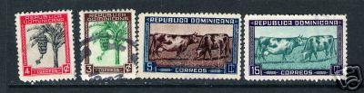 969B DOMINICAN REP. DOMINICANA 389-392 VFU COWS