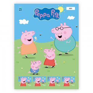 Royal Mail - Peppa Pig and Family - Fan Sheet of 4 Stamps - MNH