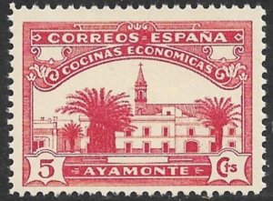 SPAIN 1938 AYAMONTE 5c Charity Label MNH