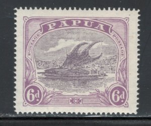 Papua New Guinea 1923 Lakatoi 6p Scott # 69 MH