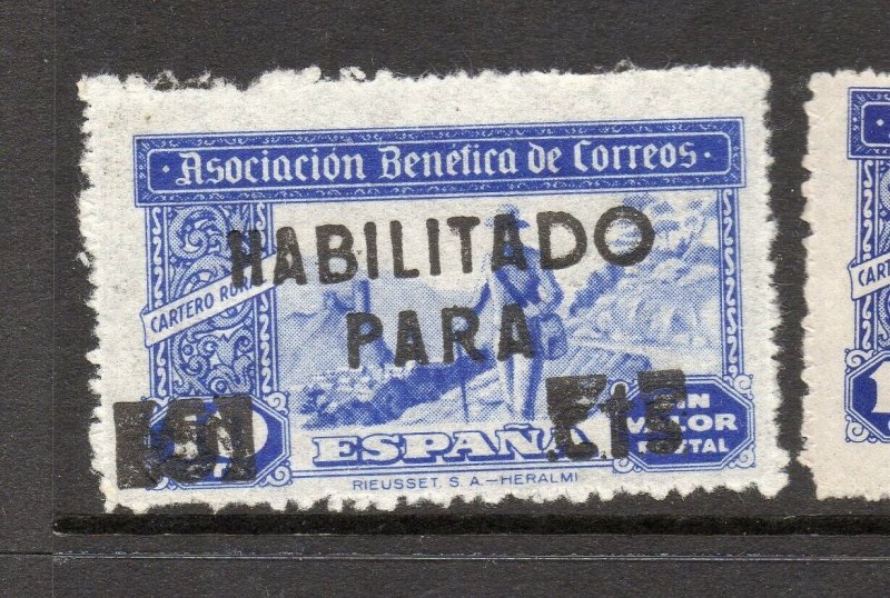 Spain 1930s Civil War Period Local Issue Fine Mint Hinged Surcharged NW-18521