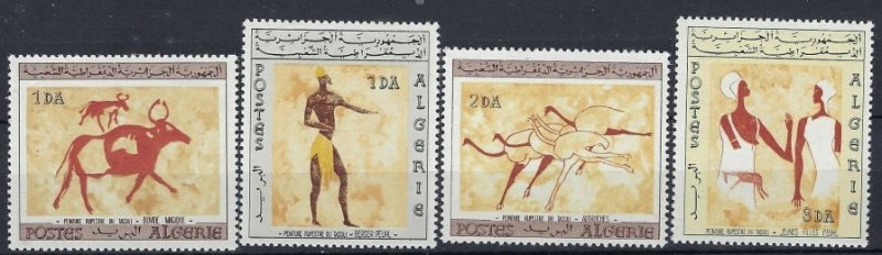 Algeria 344-47 MNH 1966 Cave Wall Paintings