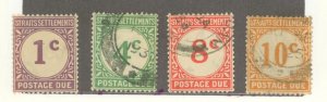 Straits Settlements #J1/J3-J5