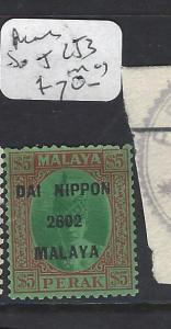 MALAYA JAPANESE OCCUPATION PERAK (P0709B) DN $5.00  SG J253  MOG 