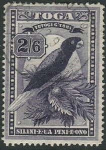 Tonga 1897 SG52 2/6d Shining Parrot #1 FU