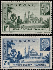 ✔️ VICHY FRANCE SENEGAL 1941 - PETAIN & MOSQUE- Sc. 193/194 MNH ** [03P20]