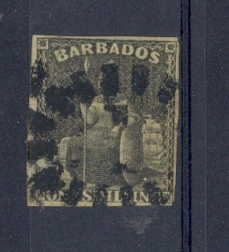 Barbados Scott 9 Used (Catalog Value $85.00)