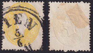 Austria - 1861 - Scott #12 - used - Franz Josef - space filler