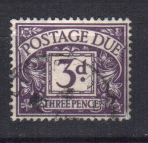 GB STAMP 1954 POSTAGE DUE 3d, Mi.#41 USED