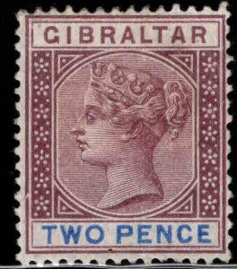 Gibraltar Scott 13, SG 41 MH* 1898 stamp