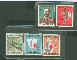 South West Africa #294-296/300-301 Mint (NH) Single (Complete Set)