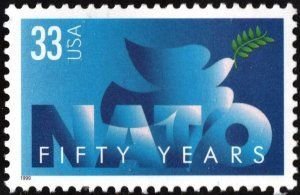 SCOTT  3354  NATO  33¢  SINGLE  MNH  SHERWOOD STAMP