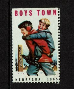 Boys Town Nebraska 1965 Poster Stamp - S14013