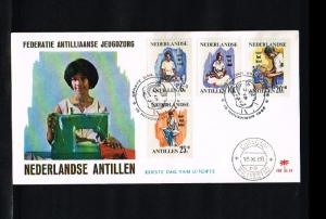 1966 - Netherlands Antilles FDC E44_1M - Child series [GX007]